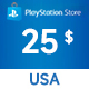 PlayStation Network Card 25 USD PSN Key UNITED STATES
